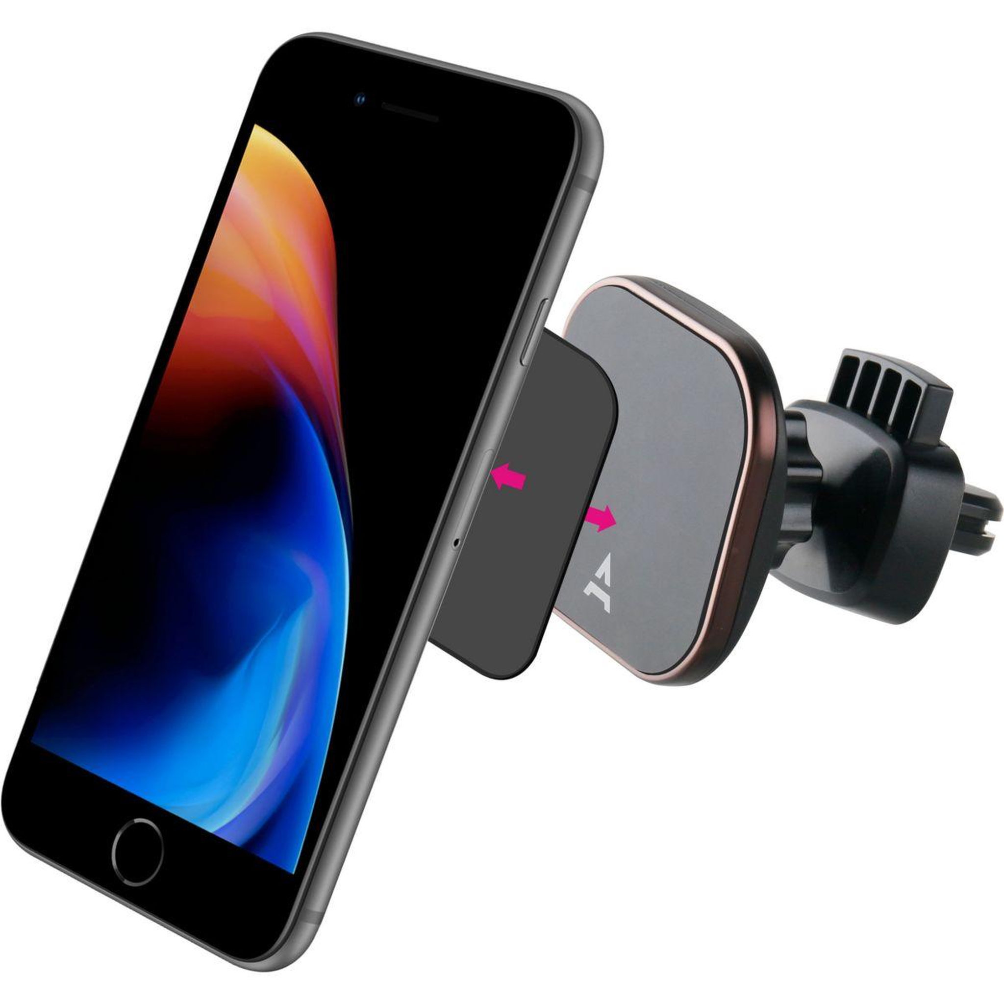 Voir la diapositive 5 : ADEQWAT Support smartphone Voiture magnétique x2