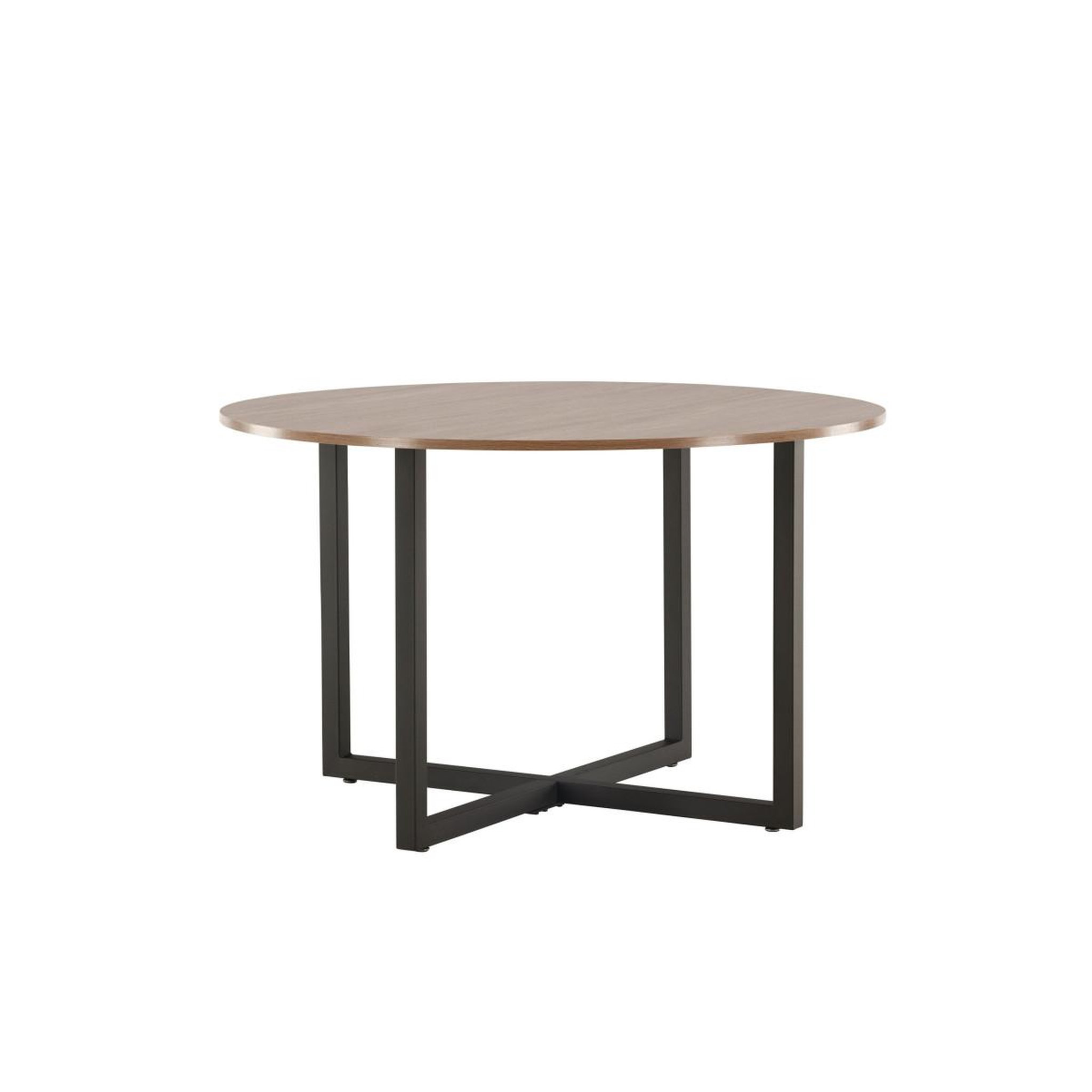 Voir la diapositive 3 : Paris Prix Table à manger ronde  durango  120cm noyer & noir