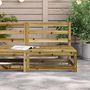 Voir la diapositive 3 : VIDAXL Canape de jardin sans accoudoirs 70x70x67 cm bois pin impregne