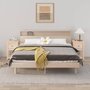 Voir la diapositive 1 : VIDAXL Tables de chevet 2 pcs 40x35x61,5 cm Bois de pin massif