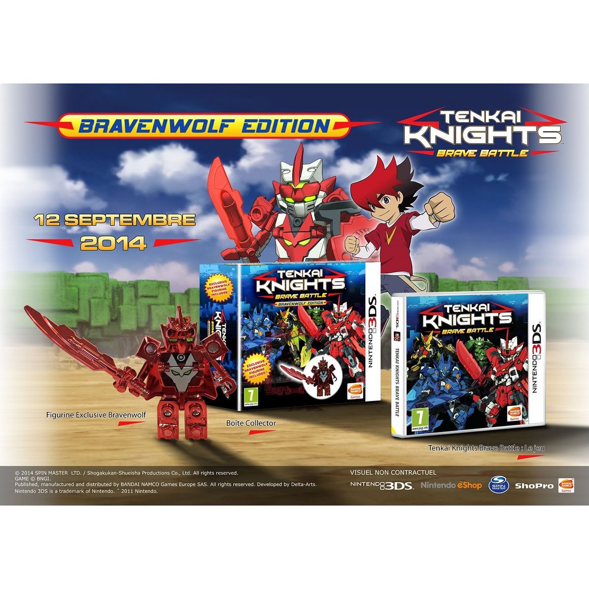 Tenkai Knights : Brave Battle + Figurine