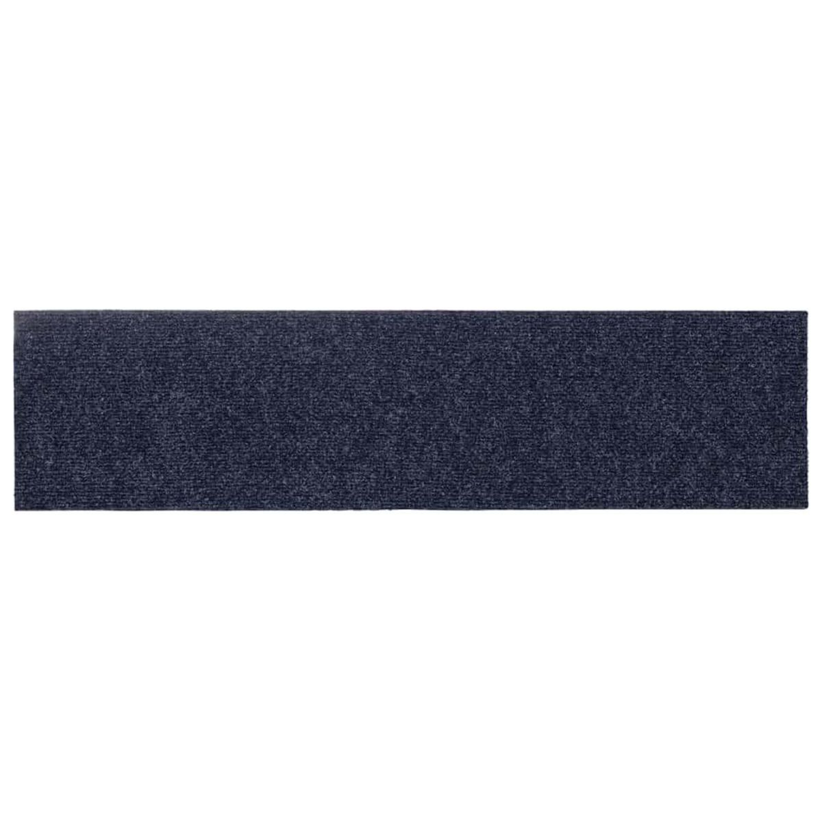 VIDAXL Tapis d'escalier auto-adhesifs 30 pcs gris bleu 76x20 cm