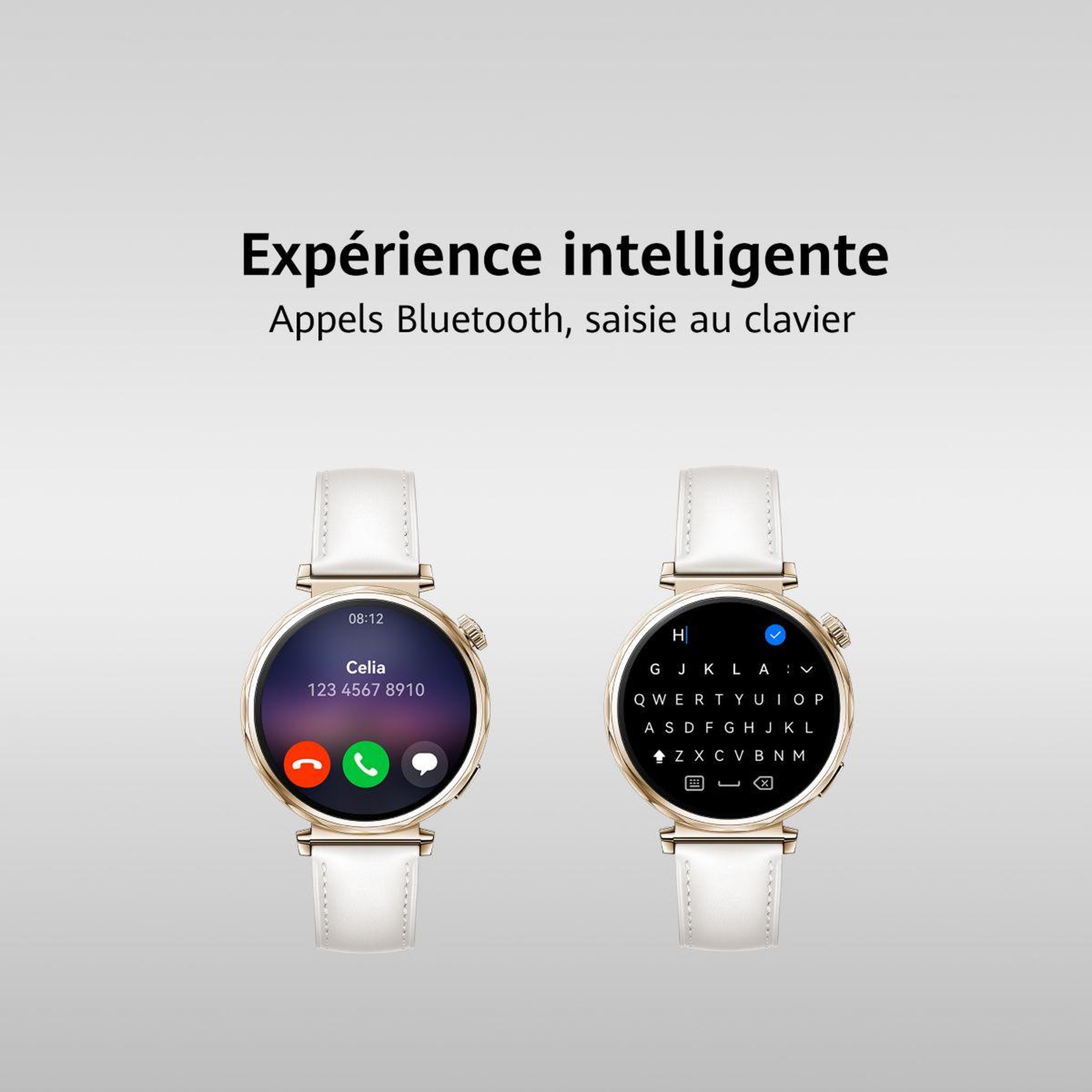 Voir la diapositive 5 : HUAWEI Montre connectée Watch GT5 41mm Cuir Blanc