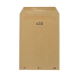 RAJA 20 enveloppes en papier kraft 90 g - 22,9 x 32,4 cm