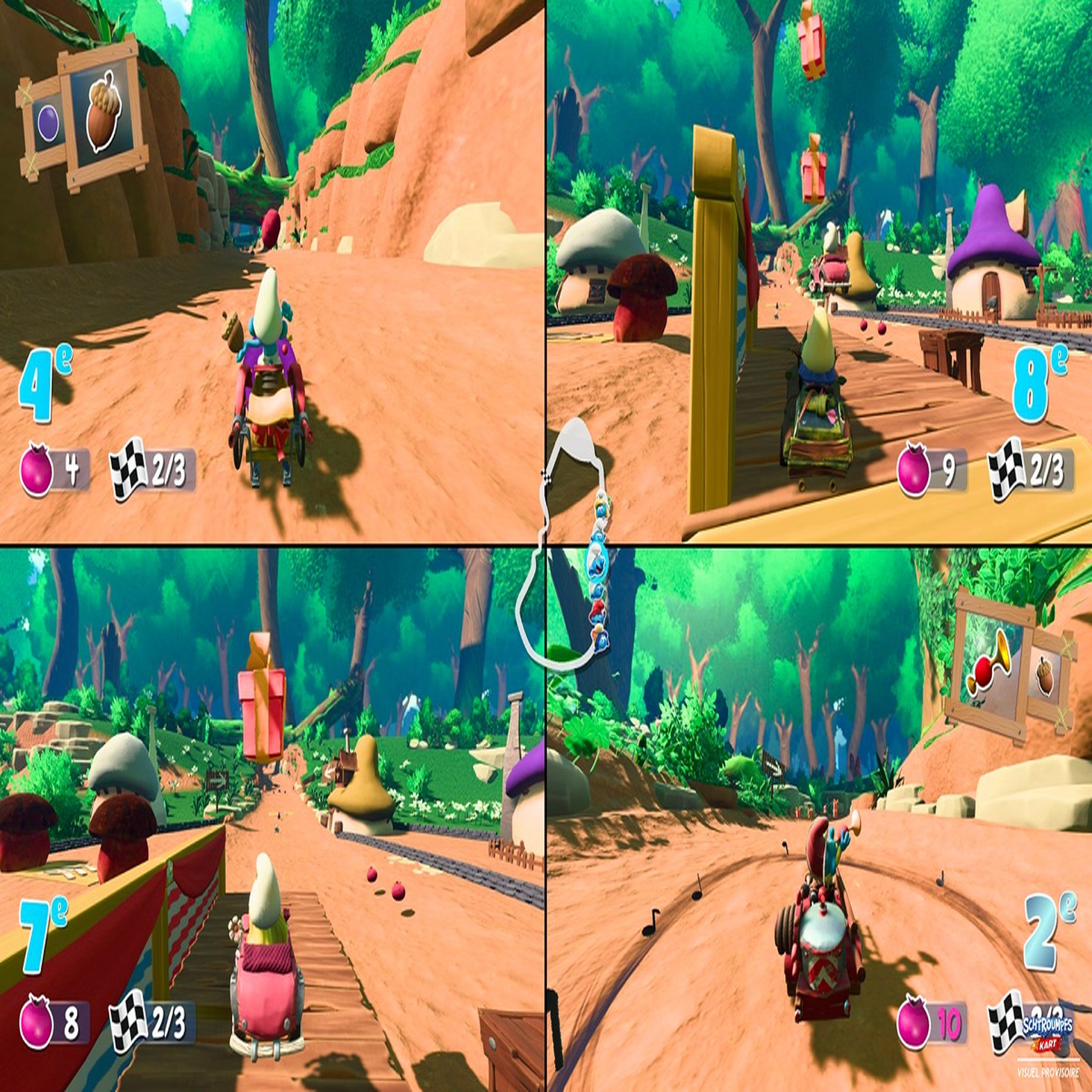 Voir la diapositive 9 : Schtroumpfs Kart Nintendo Switch
