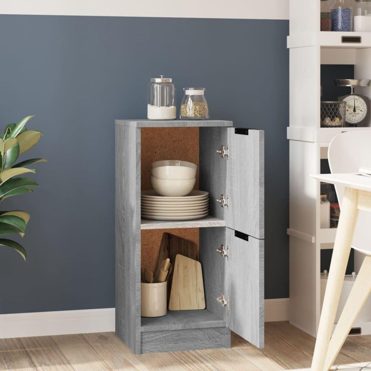 VIDAXL Buffet Sonoma gris 30x30x70 cm Bois d'ingenierie