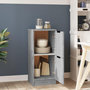Voir la diapositive 3 : VIDAXL Buffet Sonoma gris 30x30x70 cm Bois d'ingenierie
