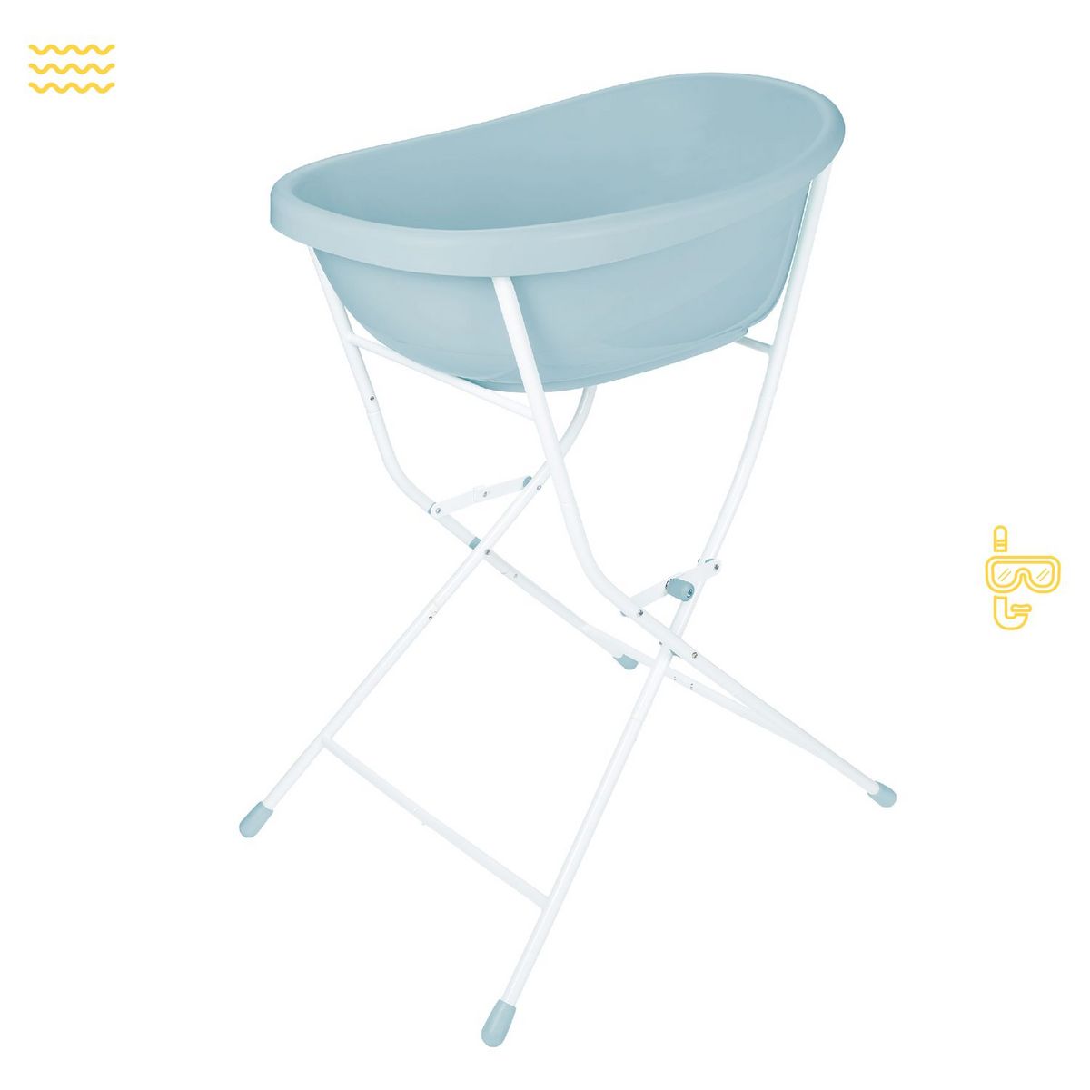 BADABULLE Pieds de baignoire et tuyau de vidange  