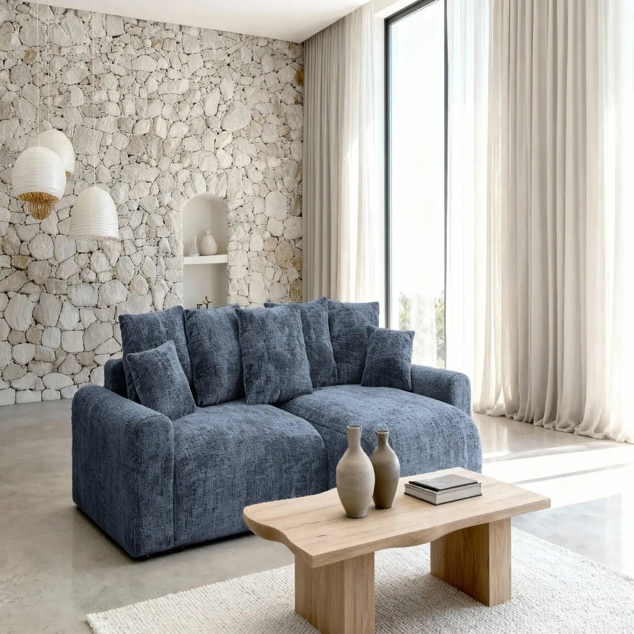 Voir la diapositive 2 : CASANOVA PARIS Oli - canapé d'angle convertible tissu chenille 4 places