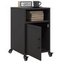 Voir la diapositive 4 : VIDAXL Table de chevet noir 36x39x59 cm acier