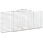 Voir la diapositive 3 : VIDAXL Paniers a gabions arques 6 pcs 400x30x160/180 cm Fer galvanise