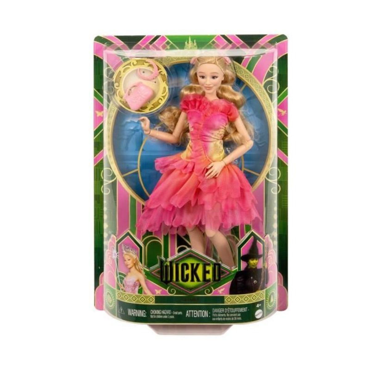 DISNEY PRINCESS Mattel-Wicked-Poupée Glinda avec accessoires et habillages amovibles - Disney - HXT63