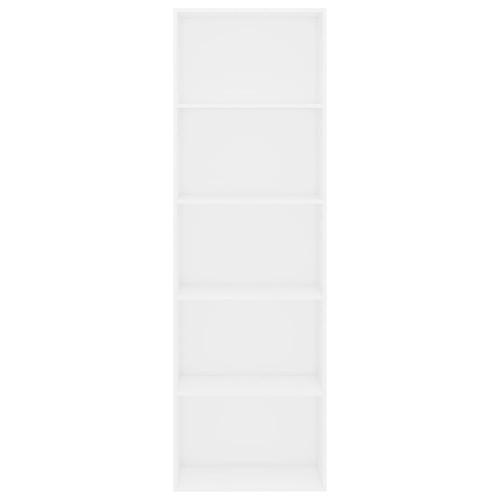Voir la diapositive 4 : VIDAXL Bibliotheque a 5 niveaux Blanc 60x30x189 cm Bois d'ingenierie