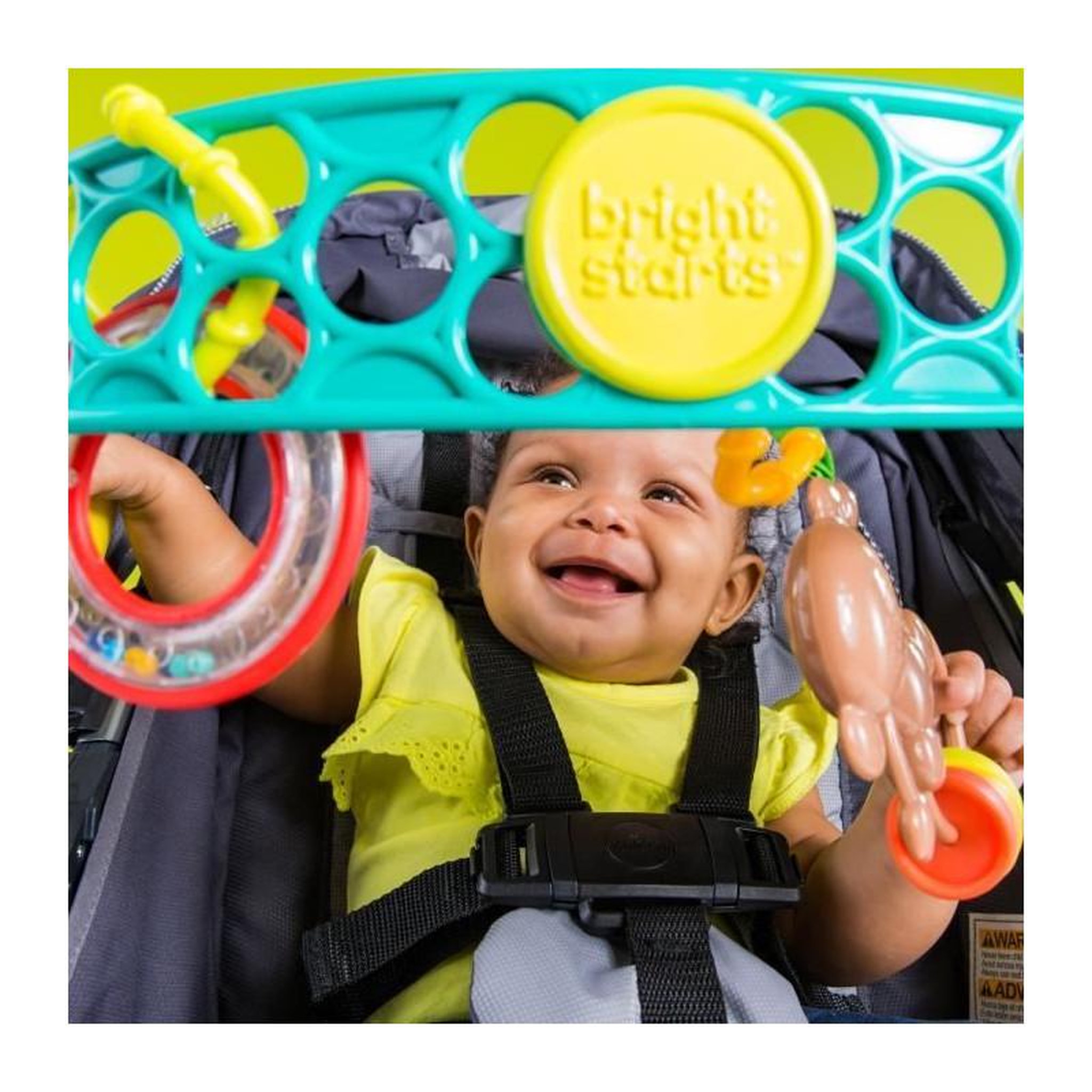 Voir la diapositive 3 : Bright Starts Arche de jeux poussette bébé BRIGHT STARTS Oball 0 mois+