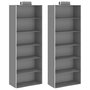 Voir la diapositive 1 : VIDAXL Étagères suspendues de rangement 2 pcs 6 niveaux Tissu