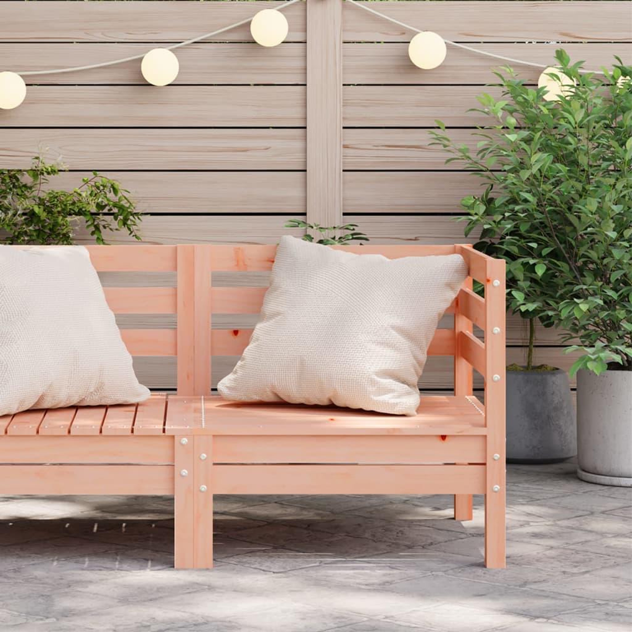 Voir la diapositive 3 : VIDAXL Canape d'angle de jardin bois massif douglas