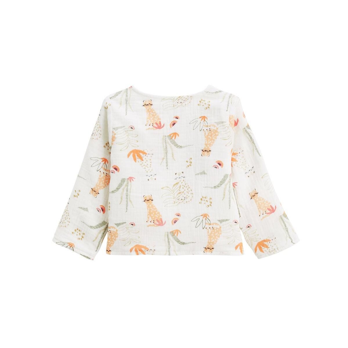 Petit Béguin Gilet bébé en gaze de coton Sierra