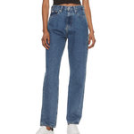 CALVIN KLEIN JEANS Jean Straight Fit  Femme Calvin Klein Authentic   W26. Coloris disponibles : Bleu