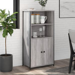VIDAXL Buffet haut sonoma gris 62x36x121,5 cm bois d'ingenierie