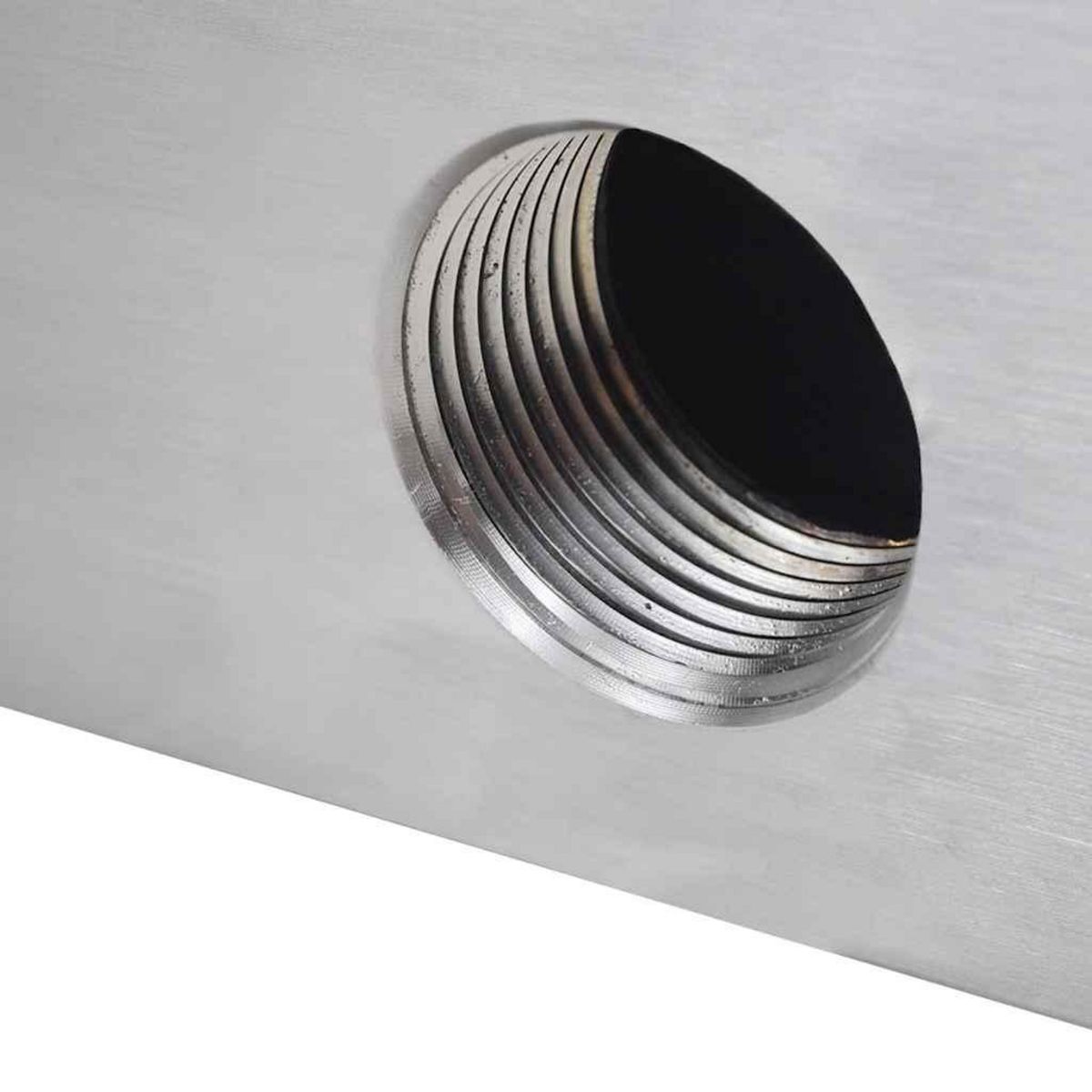 VIDAXL Lame d'eau rectangulaire pour piscine Acier inoxydable 90 cm