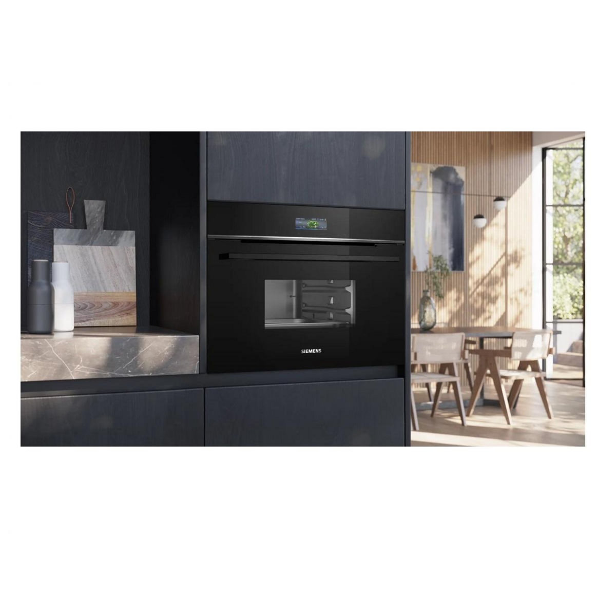 Siemens Four vapeur 38l 60cm noir - CD714GXB1