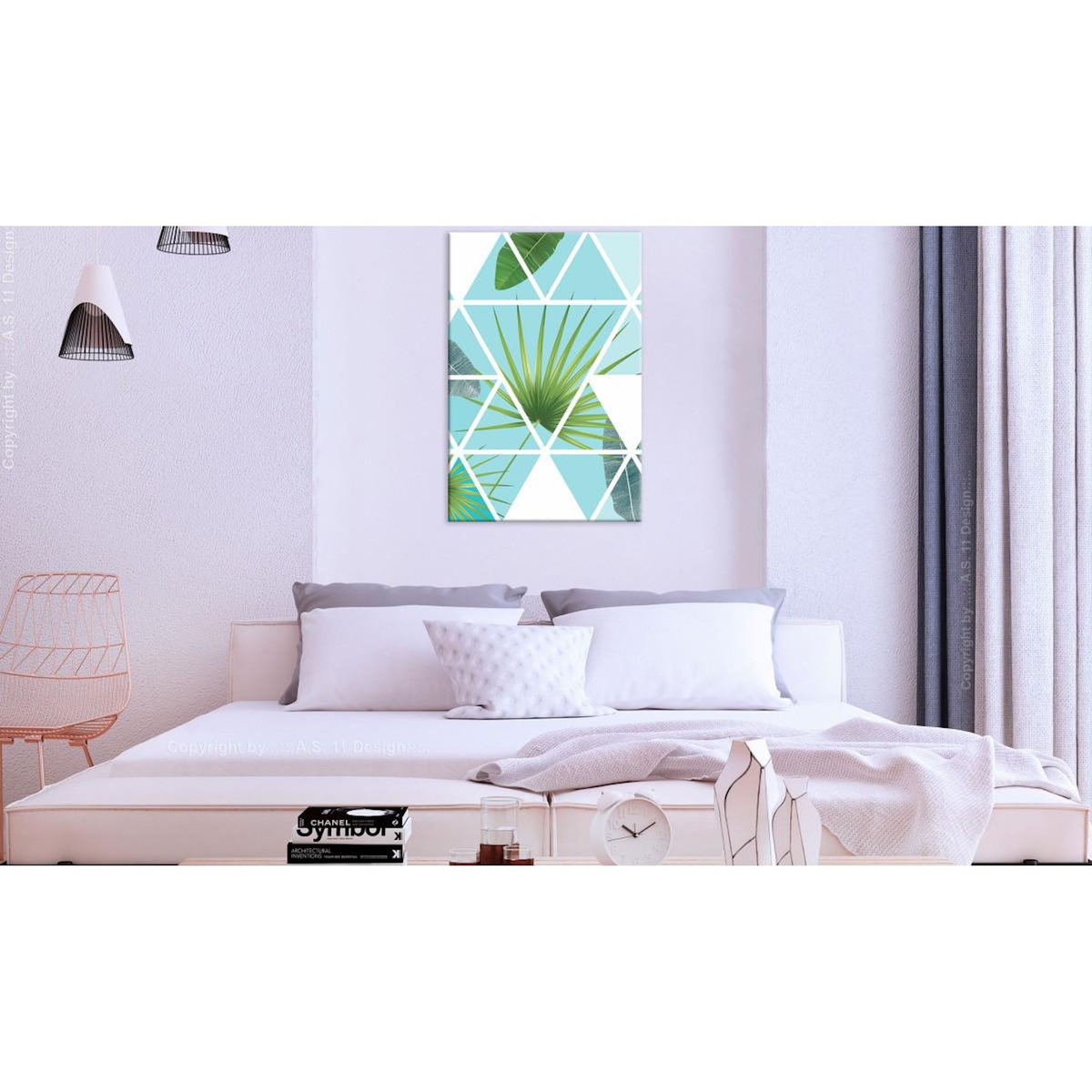 Paris Prix Tableau Imprimé  Geometric Palm