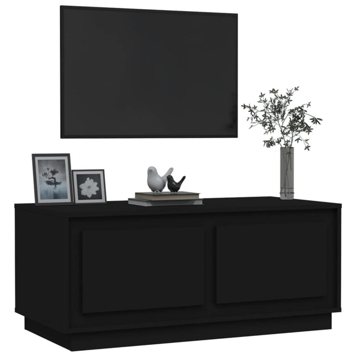 VIDAXL Table basse noir 102x50x44 cm bois d'ingenierie