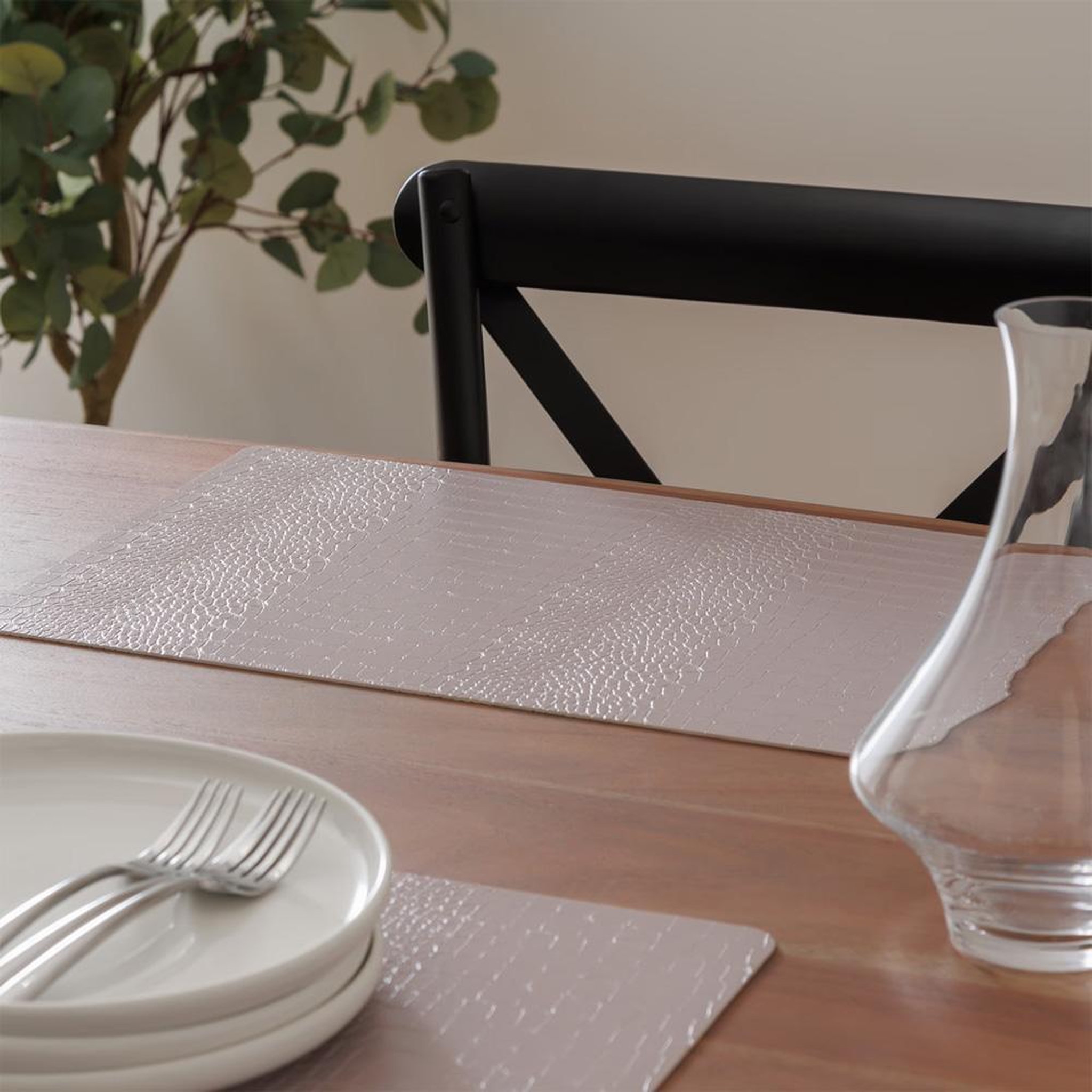 Voir la diapositive 4 : ATMOSPHERA Set Table Beige Atmosphera 45x30 cm Croco