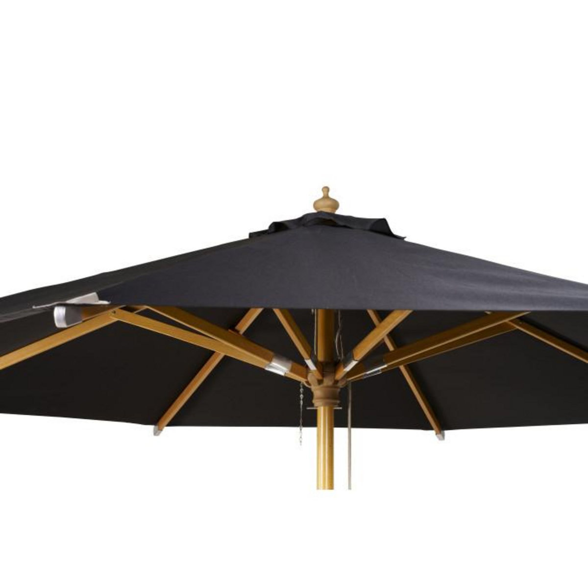 Paris Prix Parasol Design en Bois  Naxos  300cm Noir