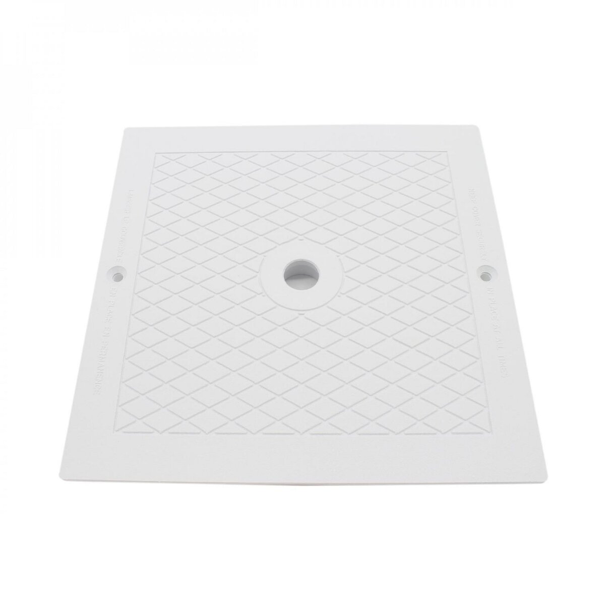 Hayward Couvercle carré pour skimmer de piscine - 25.5 x 25.5 cm - Blanc - SPX1082E
