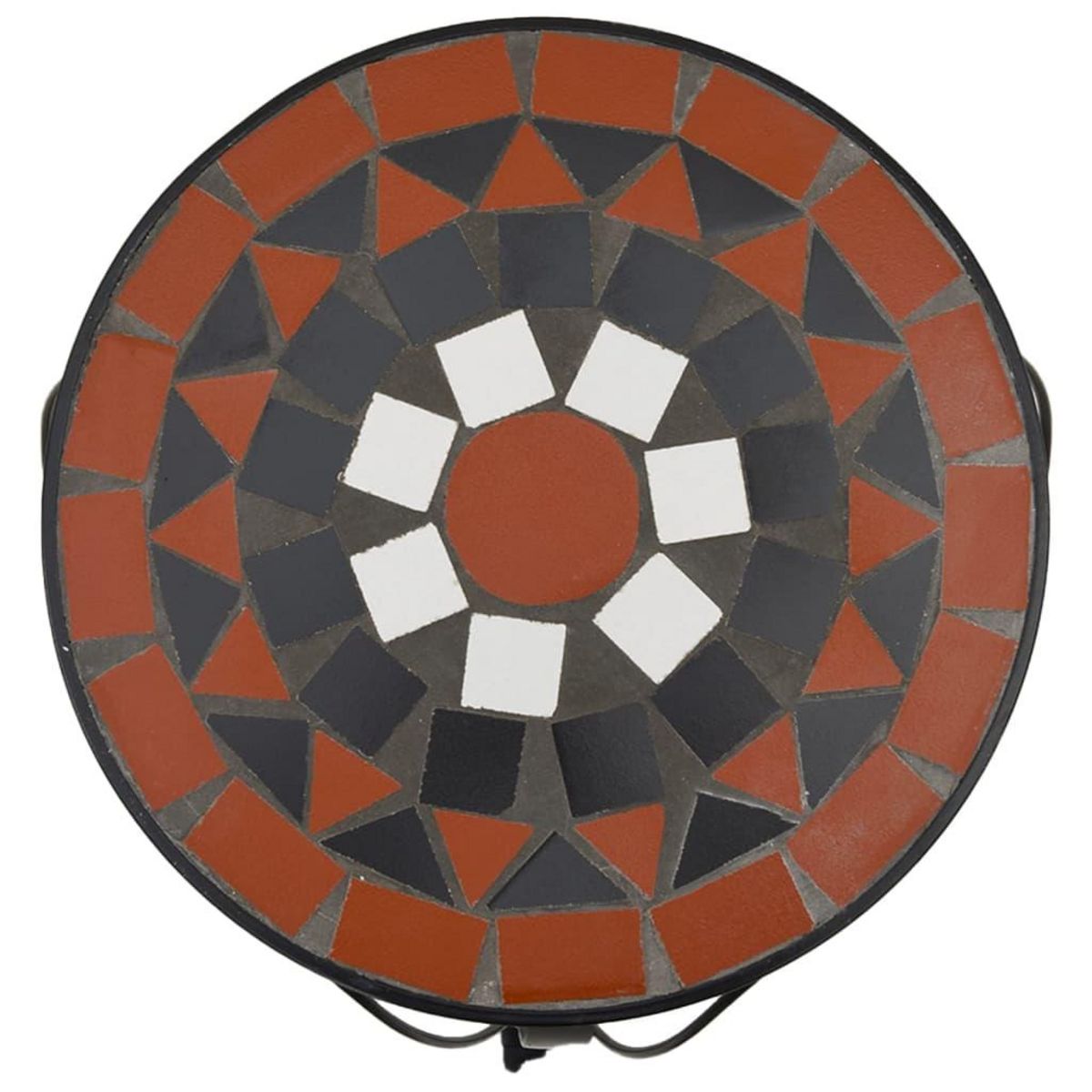 VIDAXL Supports pour plantes 3 pcs terre cuite et blanc ceramique