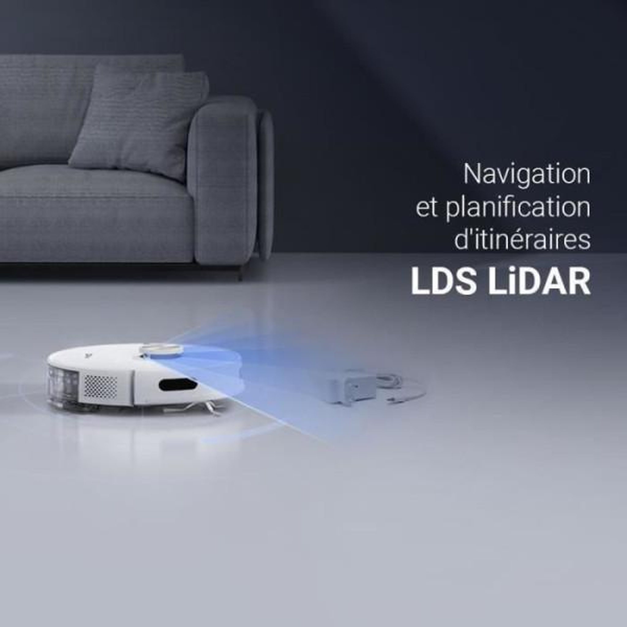Voir la diapositive 6 : EZVIZ Aspirateur robot RE5