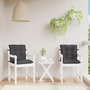 Voir la diapositive 4 : VIDAXL Coussins de chaise a dossier bas lot de 2 anthracite melange
