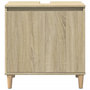 Voir la diapositive 4 : VIDAXL Meuble d'evier chene sonoma 58x33x60 cm bois d'ingenierie
