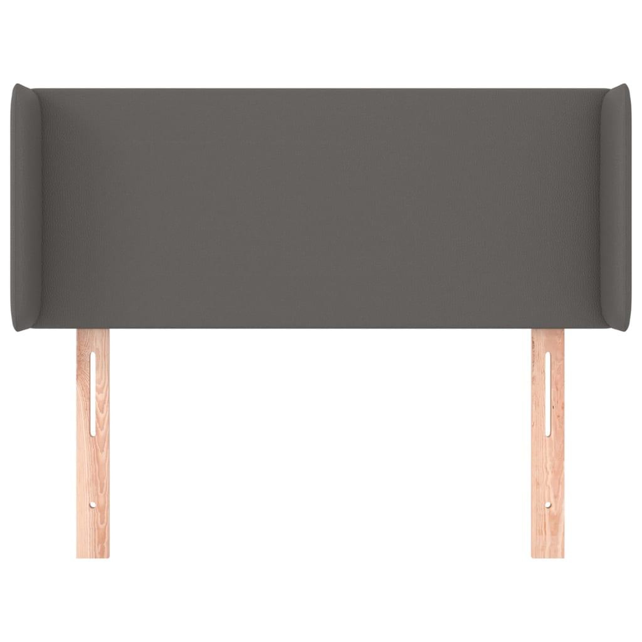 Voir la diapositive 3 : VIDAXL Tete de lit avec oreilles Gris 93x16x78/88 cm Similicuir