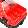 Voir la diapositive 3 : VIDAXL Boîte a outils Plastique 462x256x242 mm Rouge