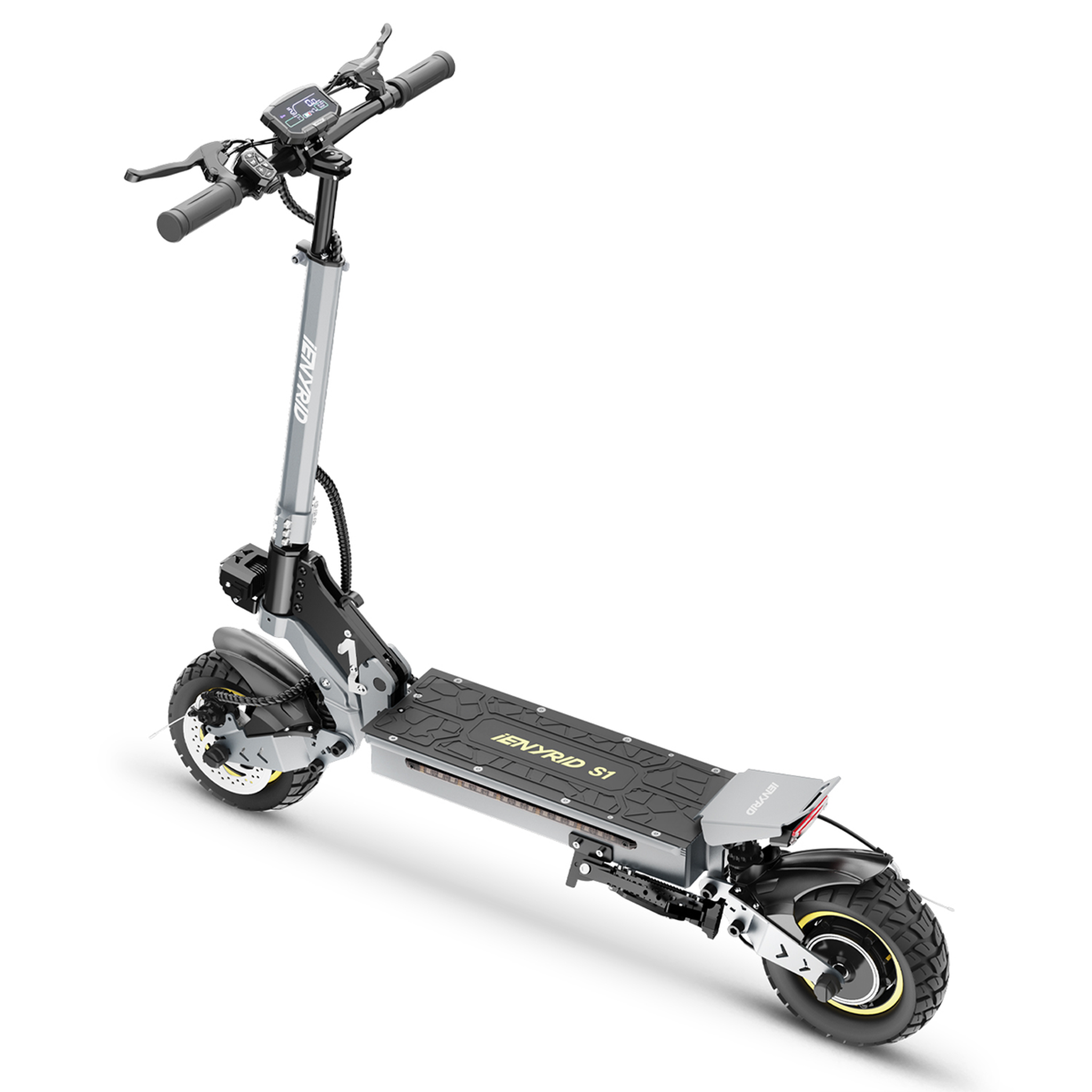 Voir la diapositive 6 : IENYRID Trottinette électrique pliable iENYRID S1, 800 W 48 V 15 Ah, pneu tout-terrain 10