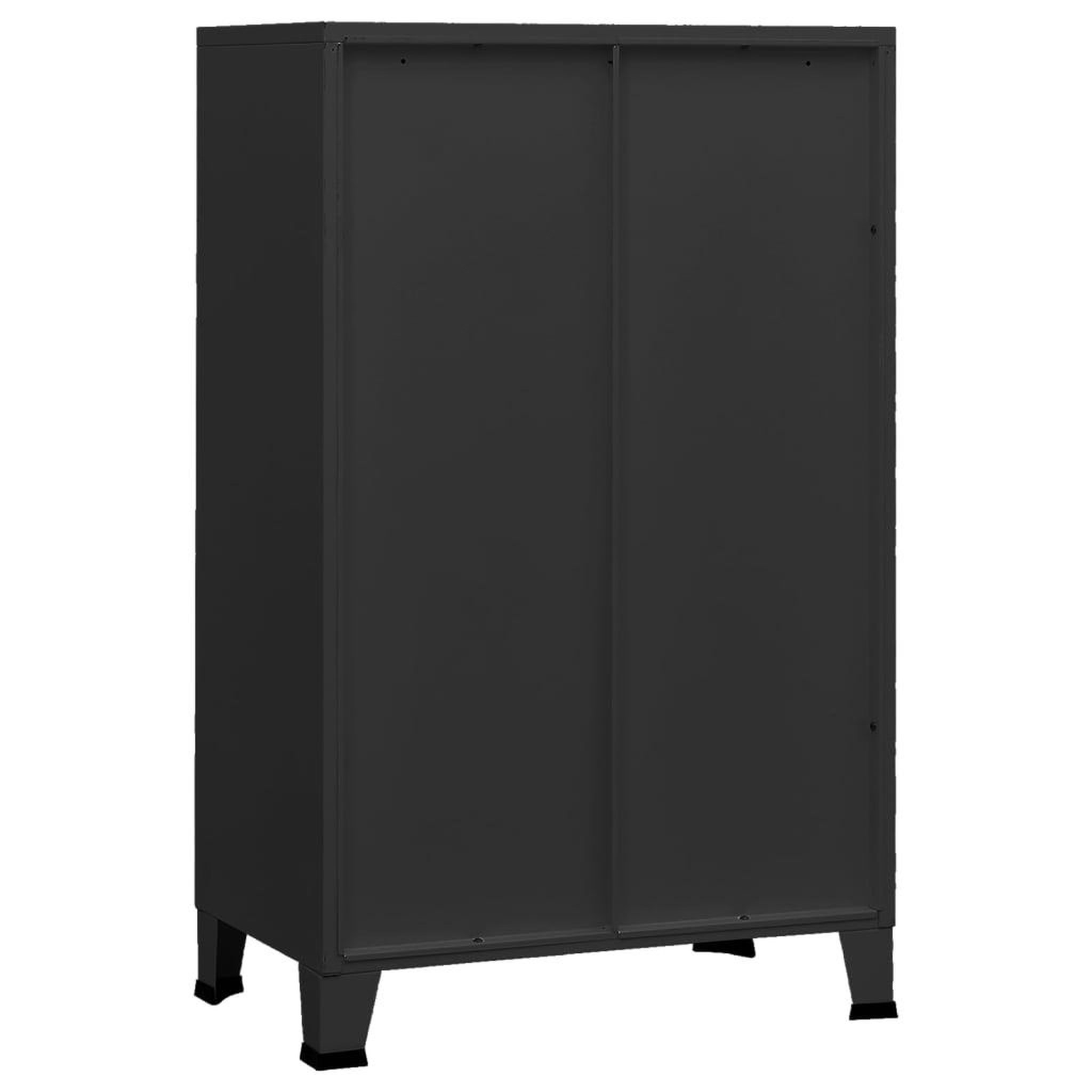 Voir la diapositive 5 : VIDAXL Coffre de rangement industriel Noir 70x40x115 cm Metal