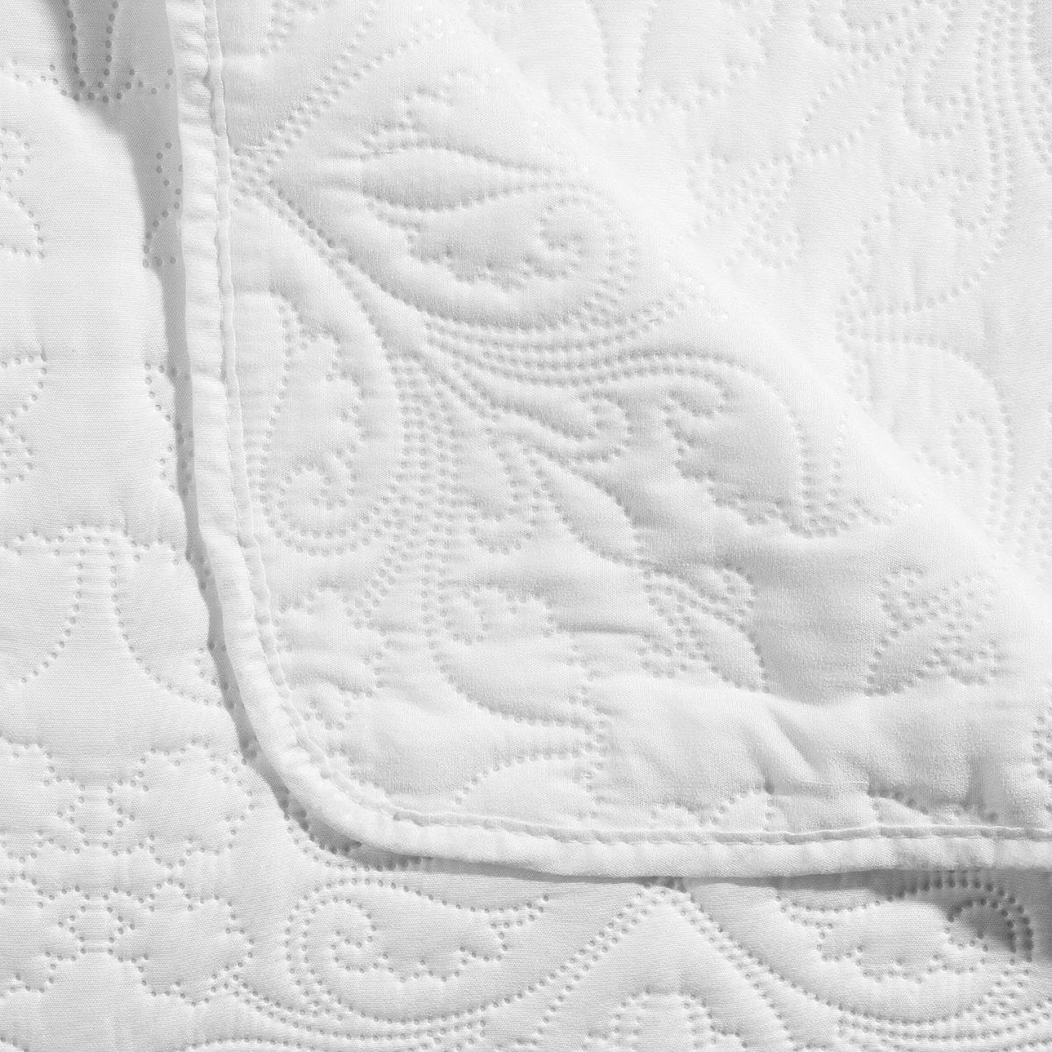 Voir la diapositive 3 : ATMOSPHERA Dessus de lit & 2 taies  arabesque  240x260cm ivoire