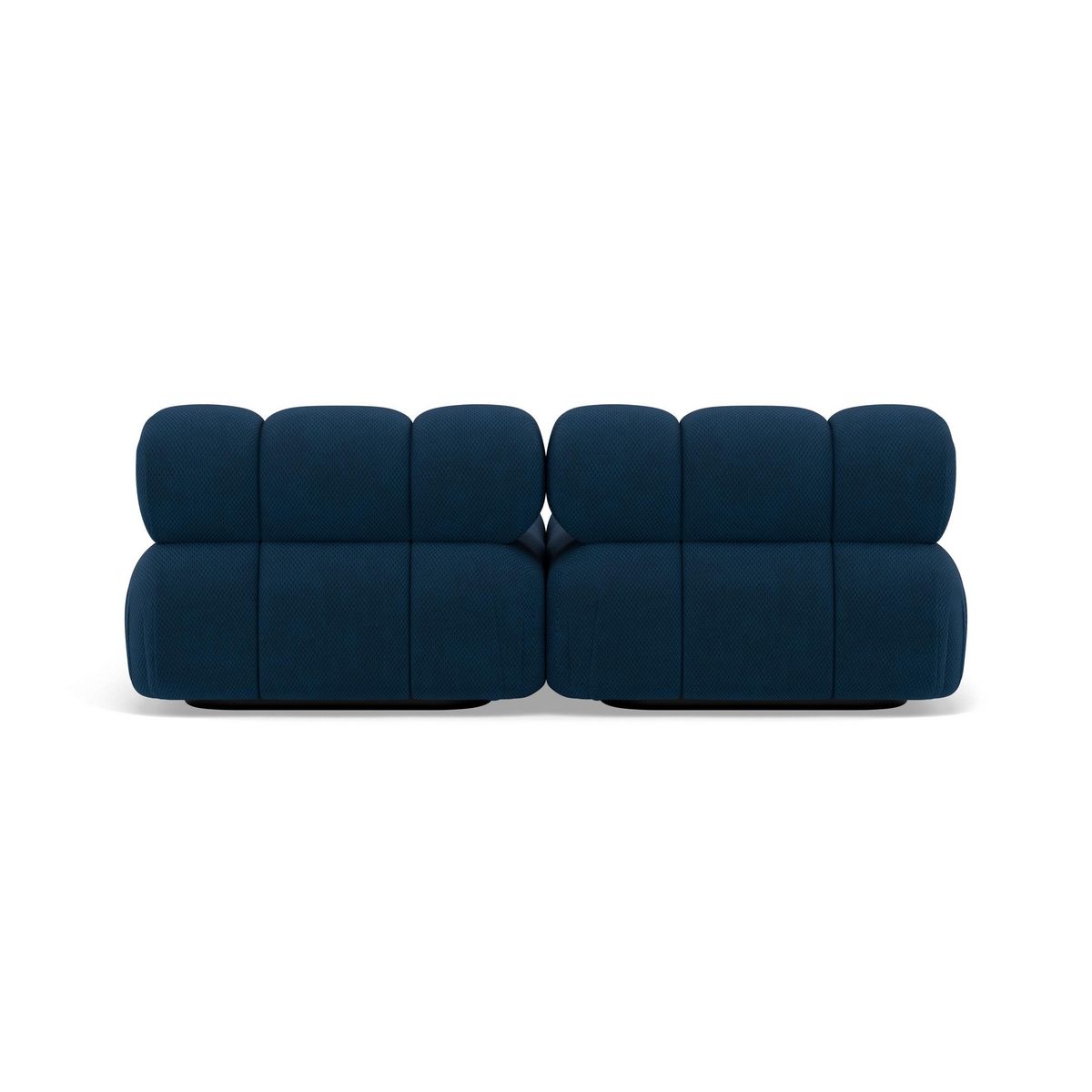 LISA DESIGN Ruby - canapé droit 4 places avec double méridienne - assise profonde - en velours texturé