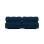 Voir la diapositive 6 : LISA DESIGN Ruby - canapé droit 4 places avec double méridienne - assise profonde - en velours texturé