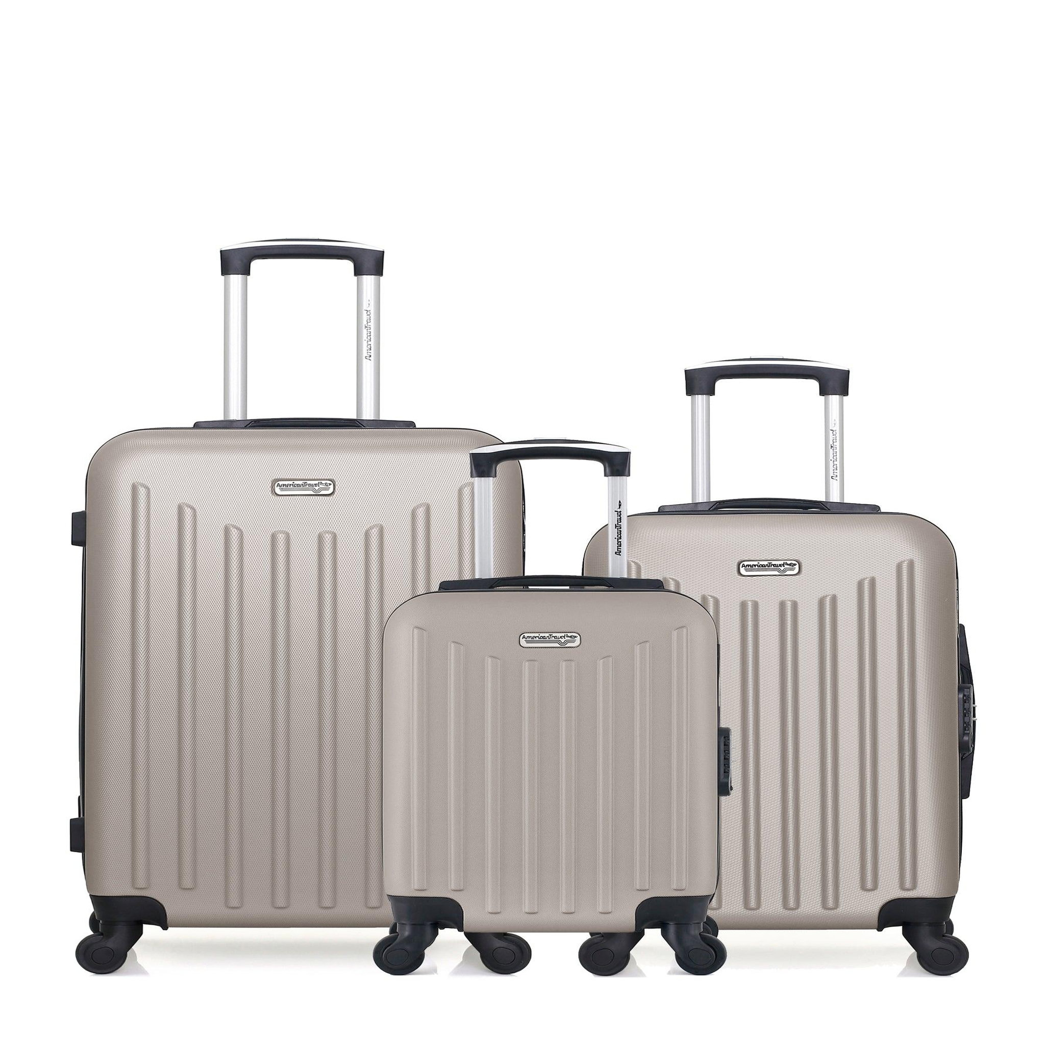 AMERICAN TRAVEL American travel - lot de 3 - valise weekend, valise cabine et valise cabine xxs brooklyn