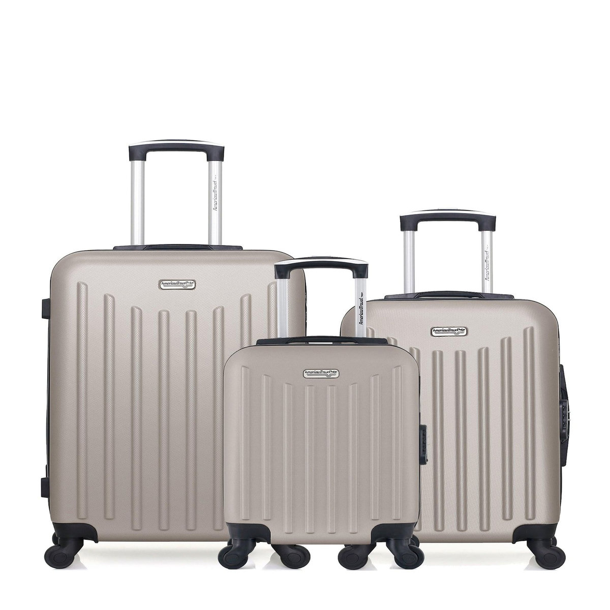 AMERICAN TRAVEL AMERICAN TRAVEL - Lot de 3 - Valise weekend, valise cabine et valise cabine XXS BROOKLYN