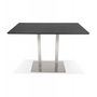 Voir la diapositive 5 : Paris Prix Table Haute Mange-Debout   Pansy  180cm Noir & Argent