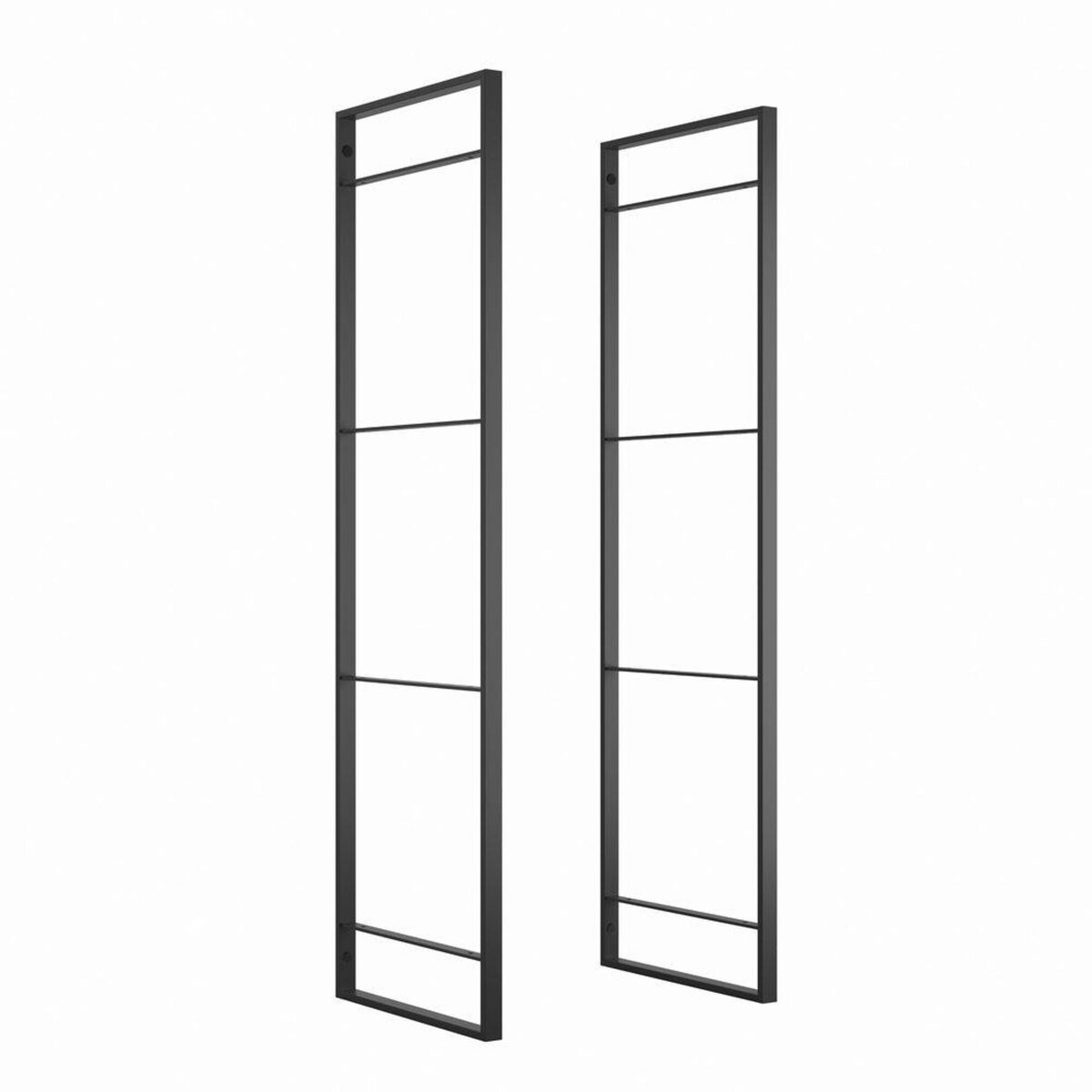 EMUCA SRL Structure pour étagère Lader, H 1150 mm, Peint en noir