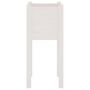Voir la diapositive 4 : VIDAXL Jardiniere d'exterieur Blanc 31x31x70 cm Bois de pin massif