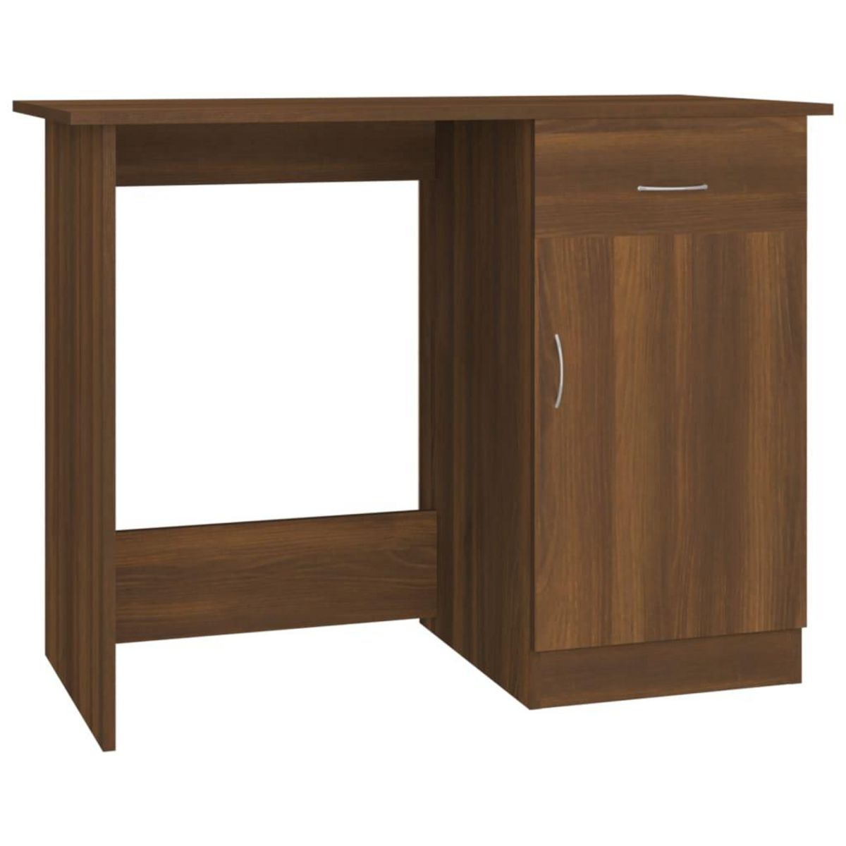 VIDAXL Bureau Chene marron 100x50x76 cm Bois d'ingenierie