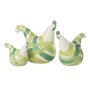 Voir la diapositive 1 : Paris Prix Lot de 3 Statuettes Coqs  Lignes  25cm Vert