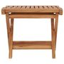 Voir la diapositive 2 : VIDAXL Repose-pied pliable 46,5x49x41,5 cm Bois de teck solide