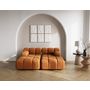 Voir la diapositive 1 : LISA DESIGN Ruby - canapé droit 4 places avec double méridienne - assise profonde - en velours texturé